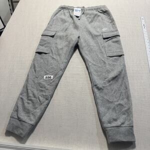 Nike Swoosh Joggers Men Gray Sz M Brand New